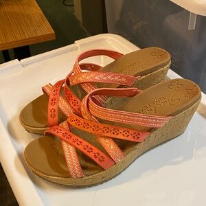 Skechers Coral Wedge Sandals